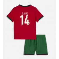 Camisa de time de futebol Portugal Goncalo Inacio #14 Replicas 1º Equipamento Infantil Europeu 2024 Manga Curta (+ Calças curtas)